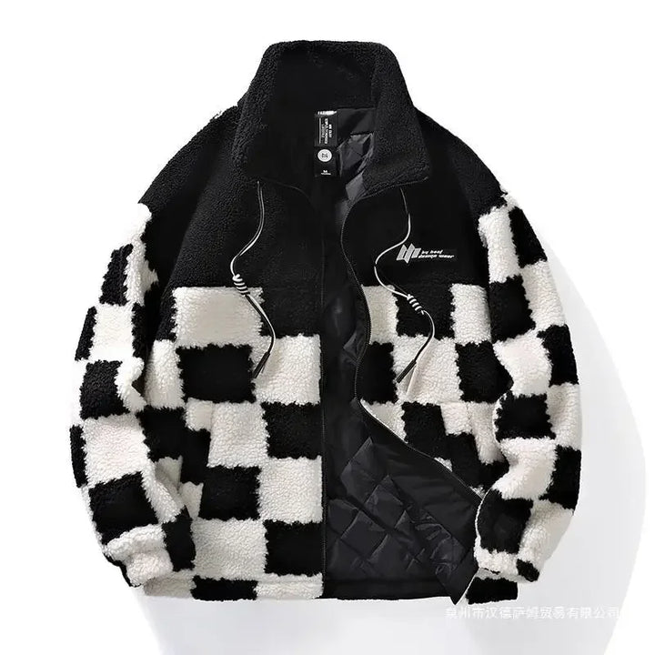 Hafford Checkered Fleece Jacket — detail view
