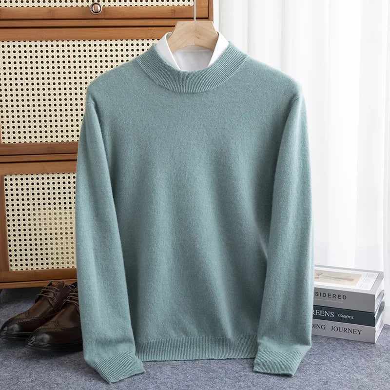 Merino Wool Signature Sweater — close-up detail