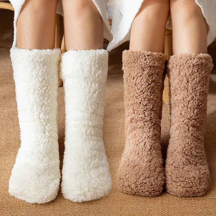 Snuggly Sherpa Socks — front view
