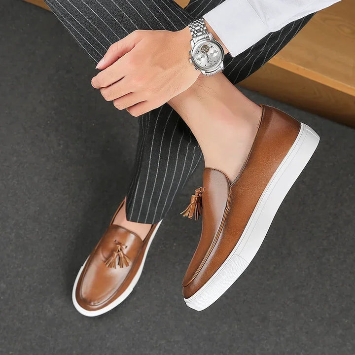 Tuscan Elegance Slip-ons — detail view