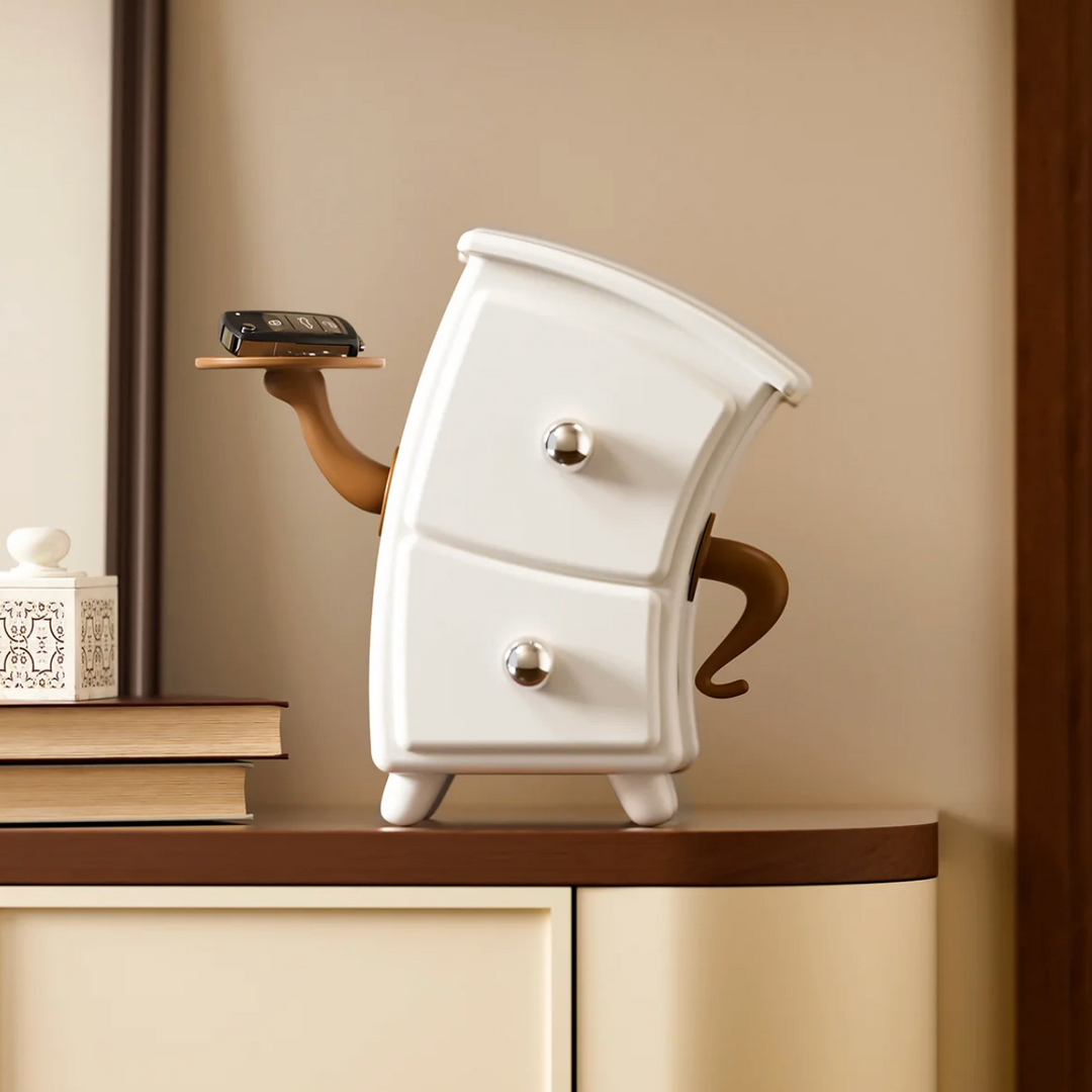 Milo Character Cabinet — styling shot
