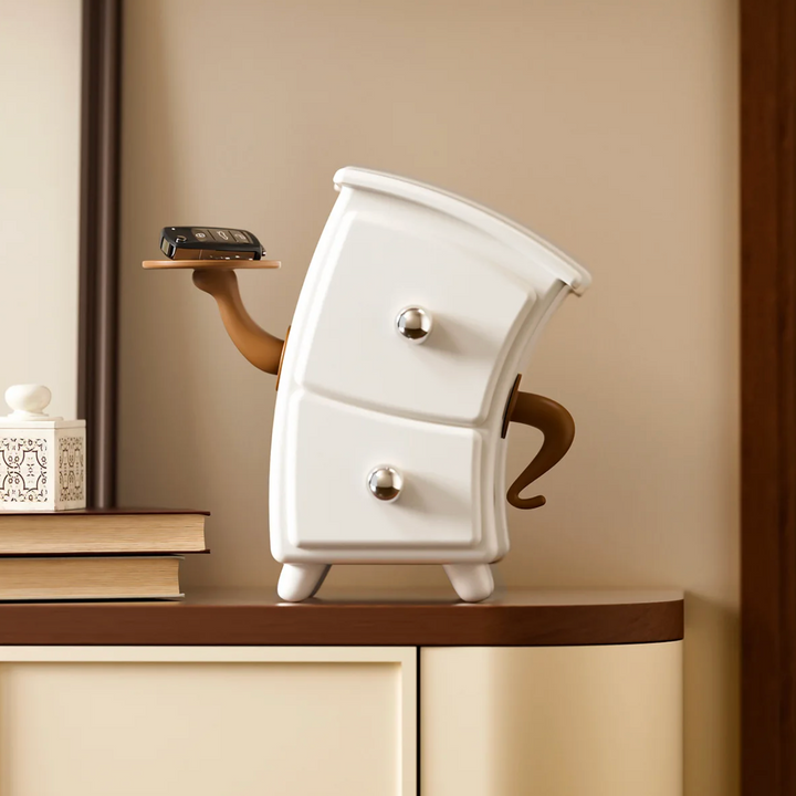 Milo Character Cabinet — styling shot