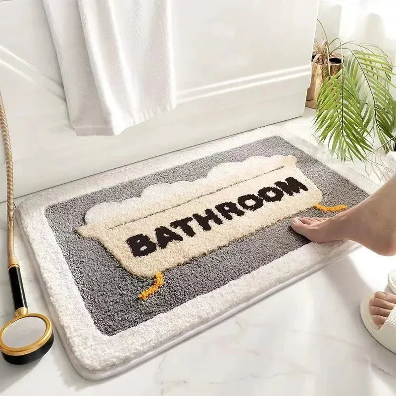 Cozy Bubble Bath Mat — back view