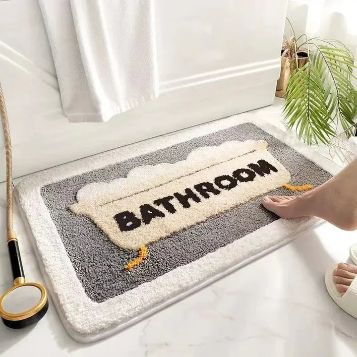 Cozy Bubble Bath Mat — back view