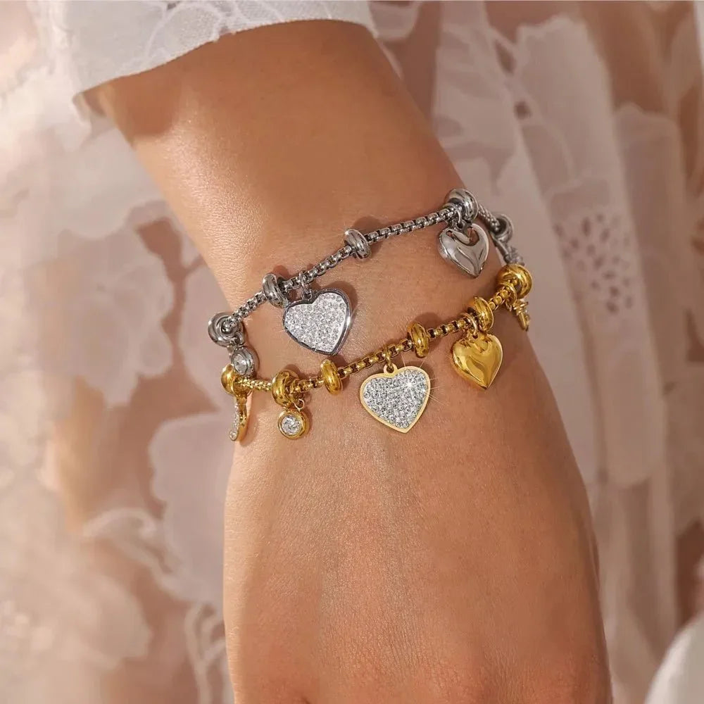 Heartstrings Charm Bracelet — detail view