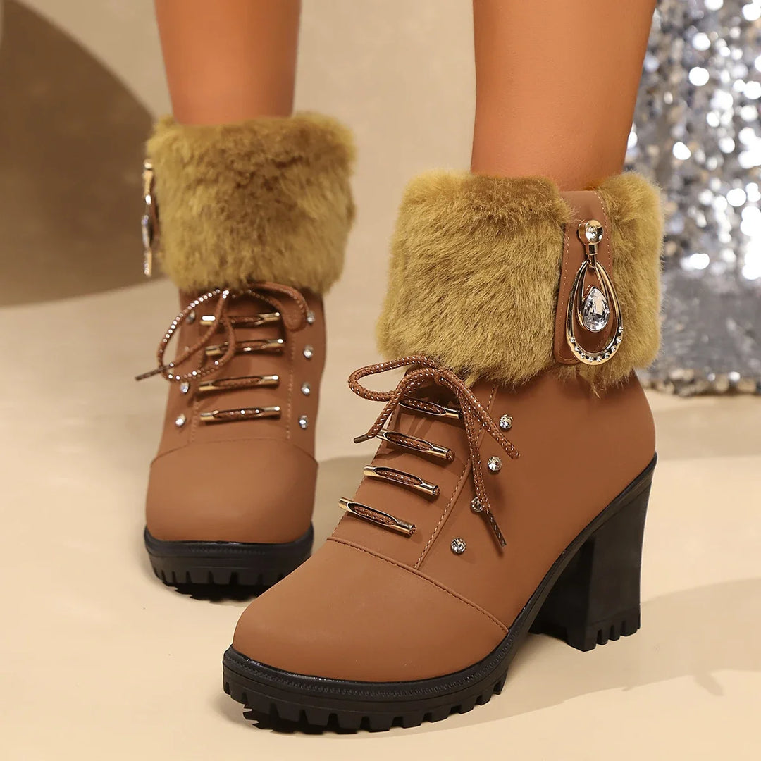 Harper Lane Fur Boots — lifestyle shot