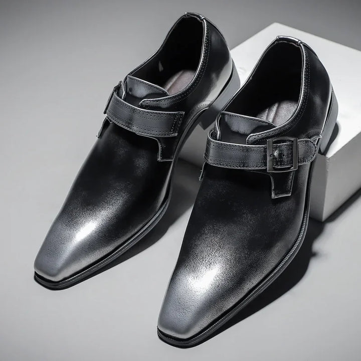 Caruso Leather Dress Shoes — back view