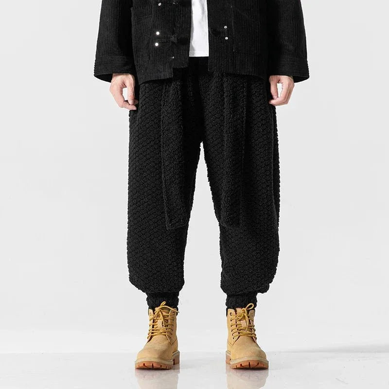 Origin Fleece Bottoms — detail view