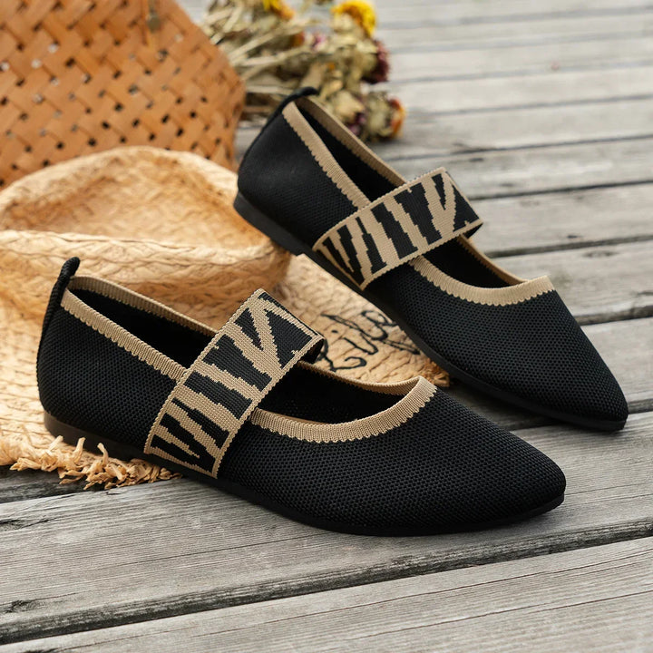 Natalia Mary Jane Flats — texture detail