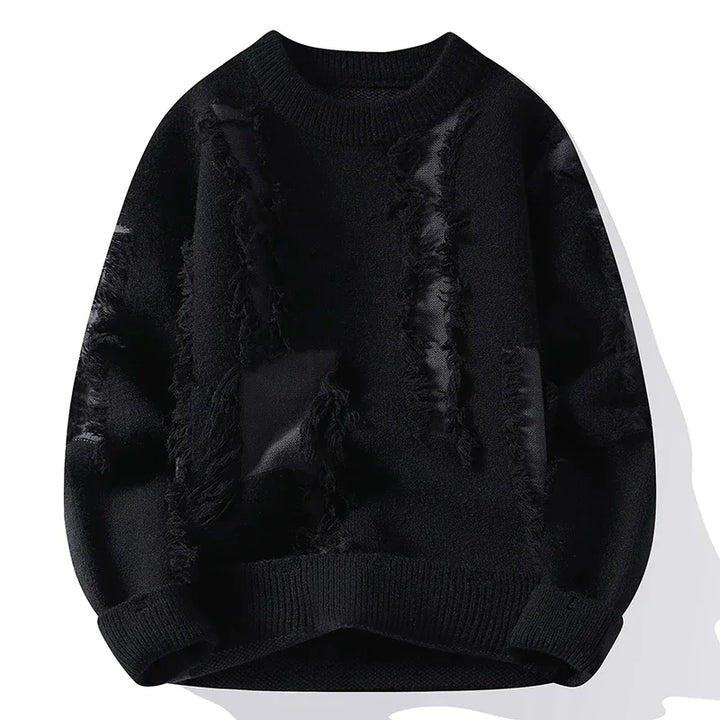 Riftline Distressed Sweater — back view