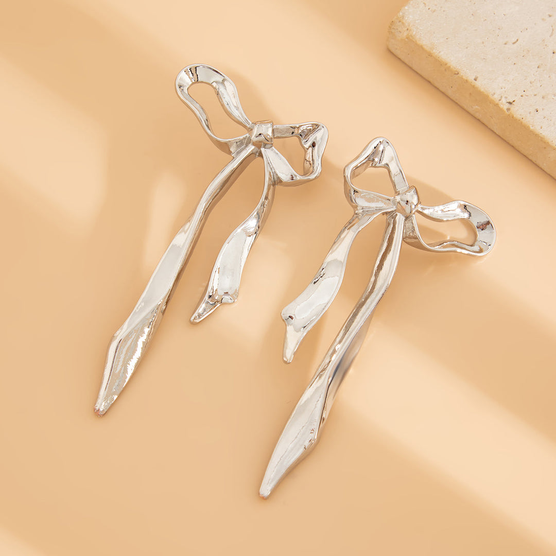 Rosetti Ribbon Drop Earrings — lifestyle shot