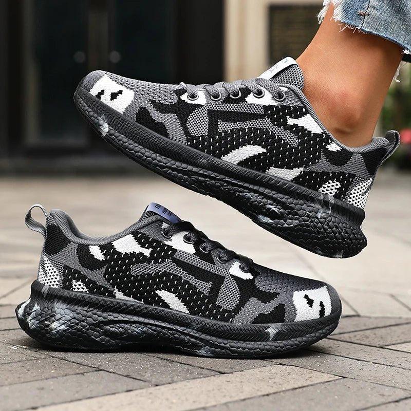 Kaia Trail Camo Sneakers — lifestyle shot