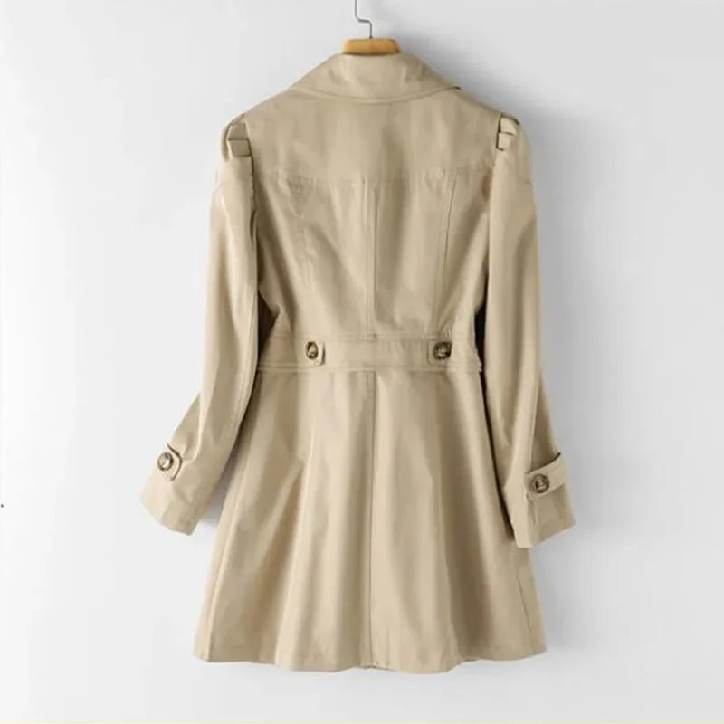 The Bella Trench Coat — detail view