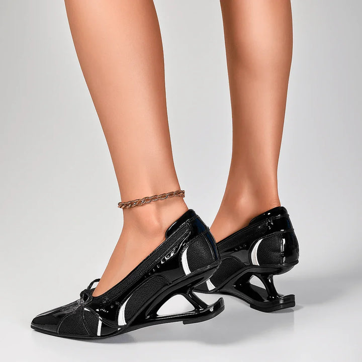 Vivienne Block Heels — lifestyle shot