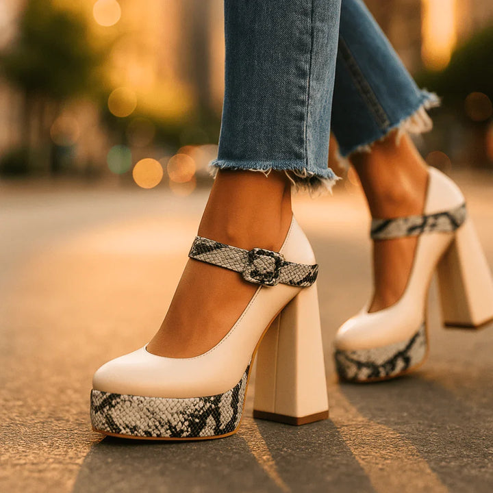 Scala Alta Heels — close-up detail