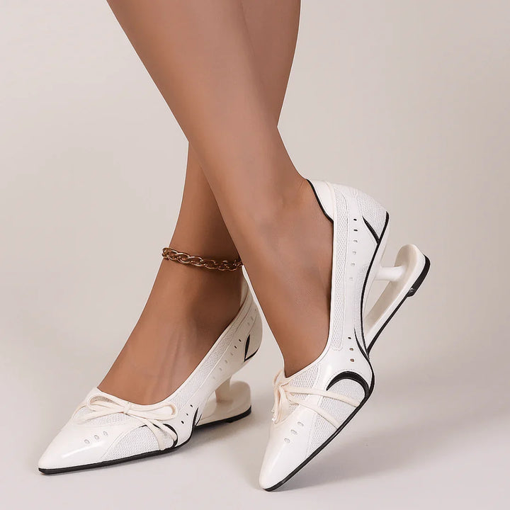 Vivienne Block Heels — close-up detail