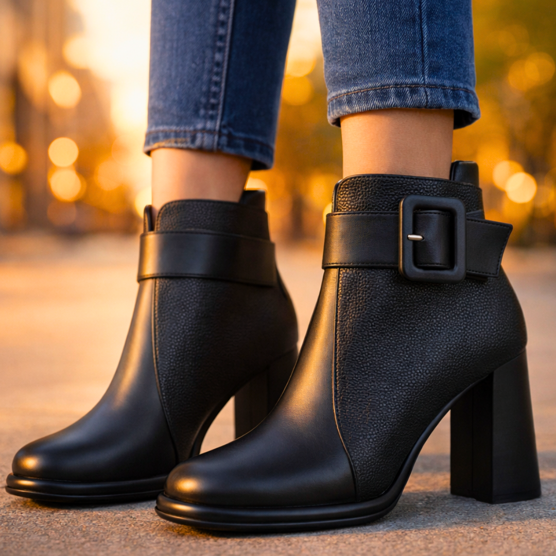 Harper Lane Pebblegrain Leather Boots — alternate view