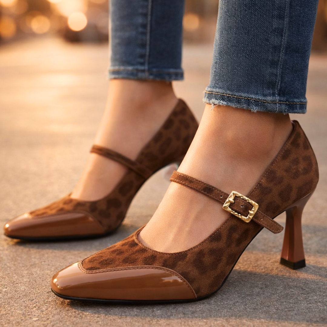 Harper Lane Leopard Heels — packaging