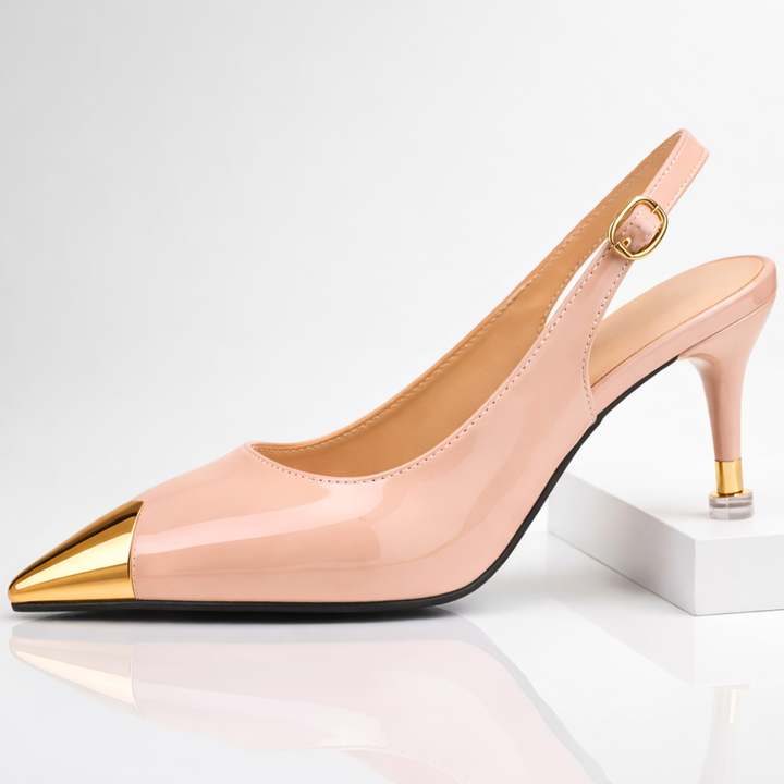 Odette Slingback Stiletto Heels — detail view