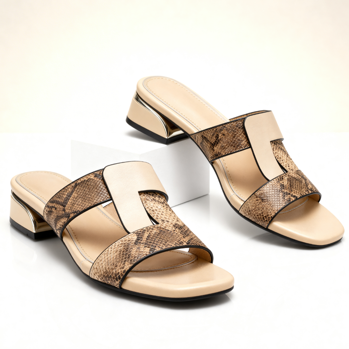 Harper Lane Serpenta Sandals — styling shot