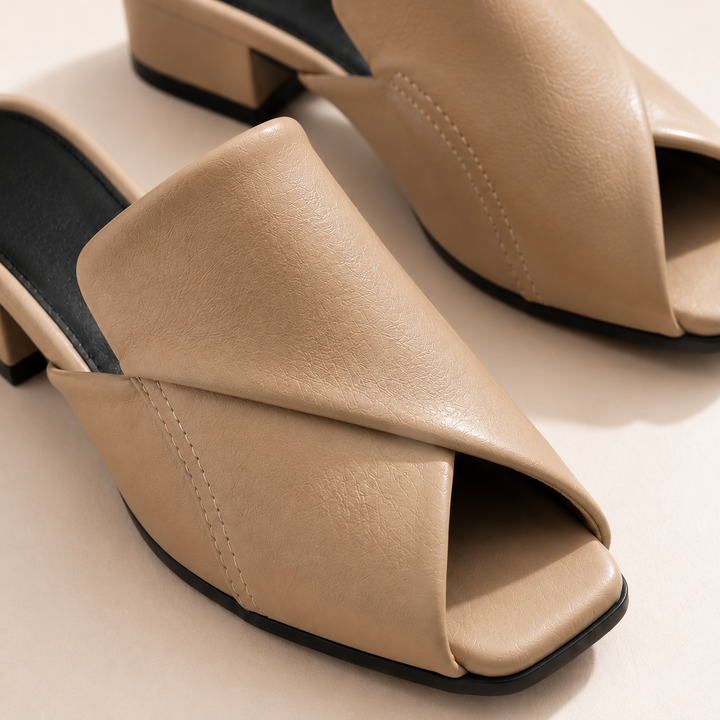 Carmel Peep Toe Mules