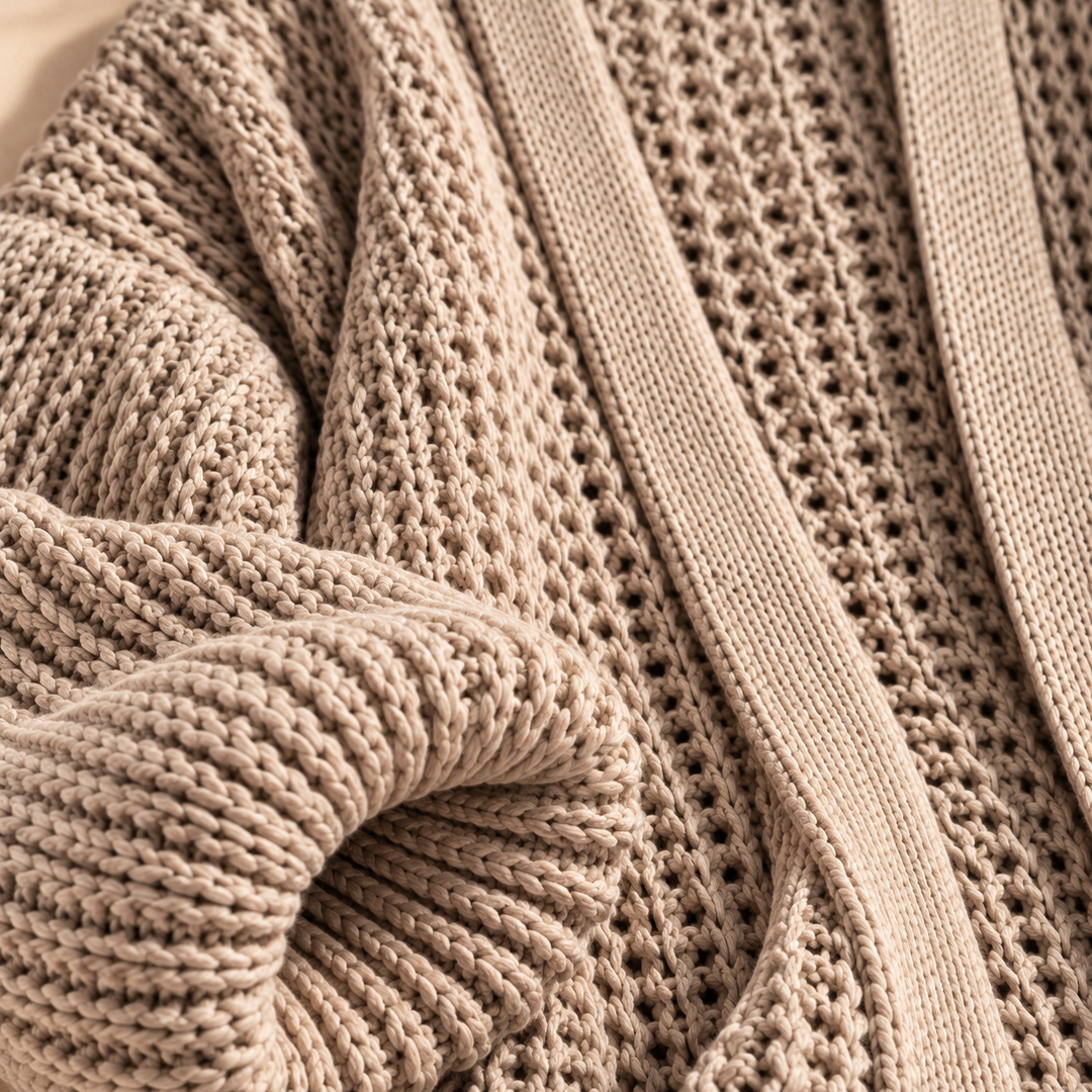 Eleanor Lantern-Sleeve Cardigan