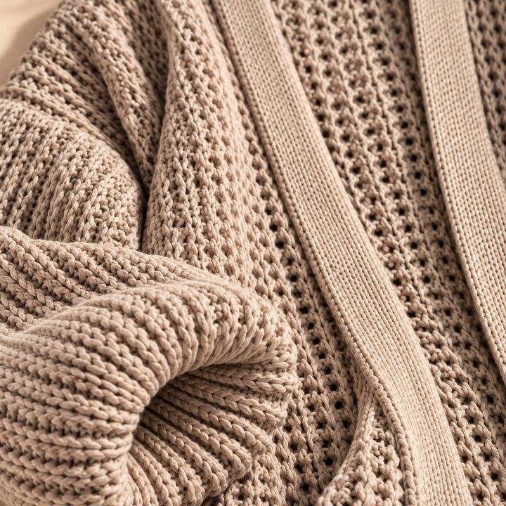 Eleanor Lantern-Sleeve Cardigan
