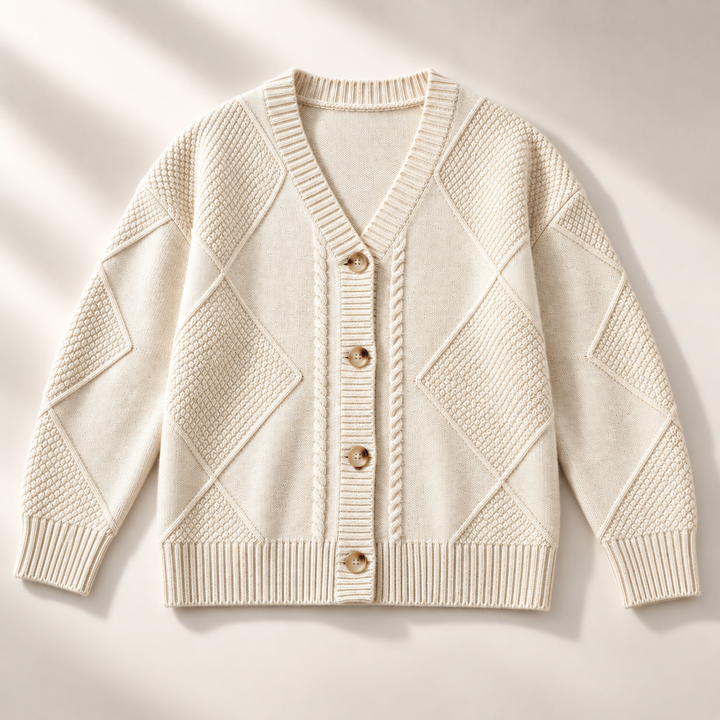 Frances Cable Button Cardigan