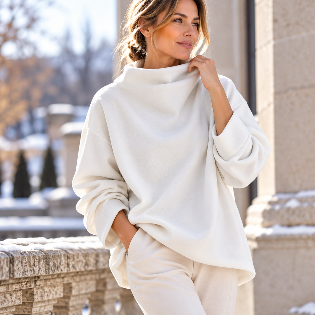 Eleanor Funnel-Neck Top