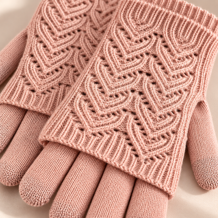 Cleo Layered Knit Gloves