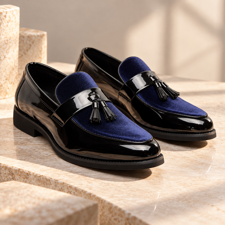 Sterling Velvet Tassel Loafers
