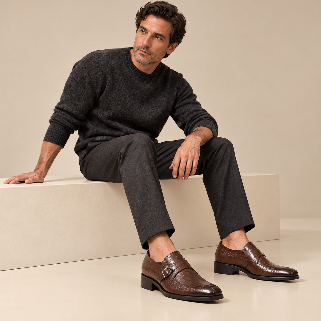 Carlton Croc Buckle Loafers