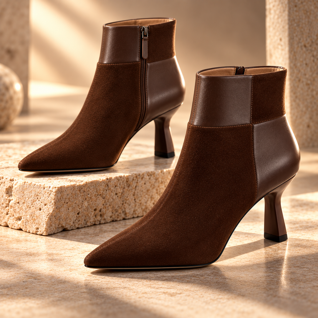 Florence Checkered Ankle Boots