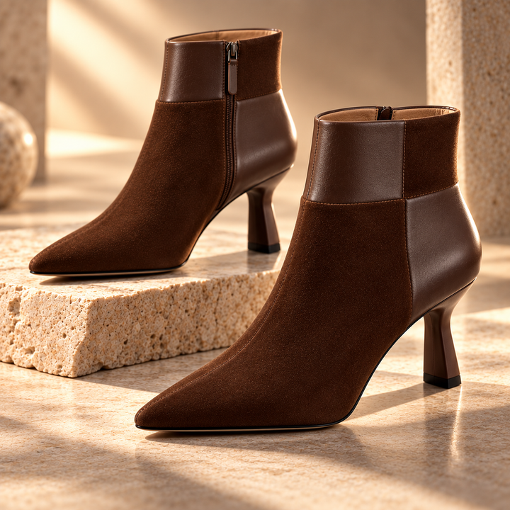Florence Checkered Ankle Boots