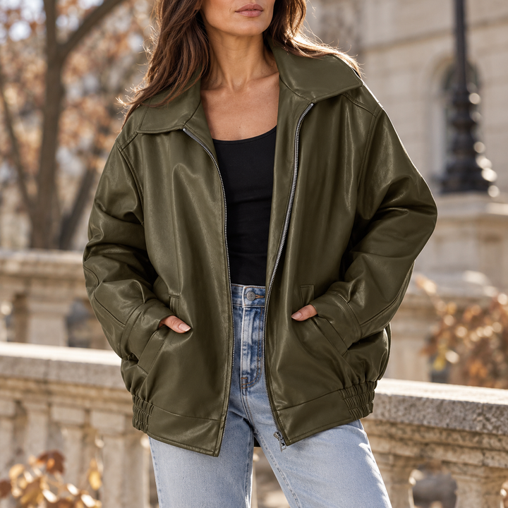 Francesca Oversized Bomber Jacket