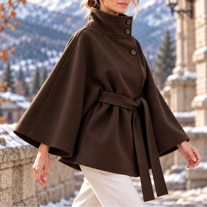 Eleanor Belted Cape Jacket