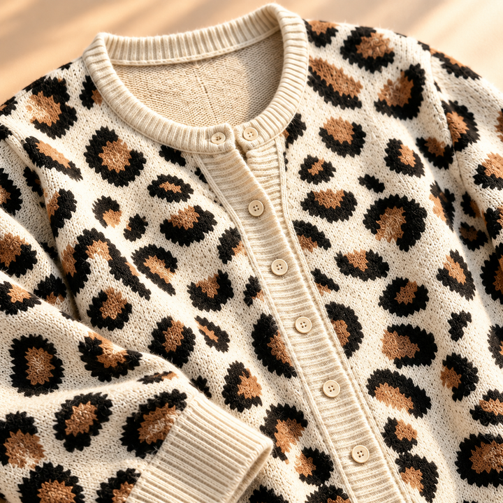 Savanna Leopard Knit Cardigan