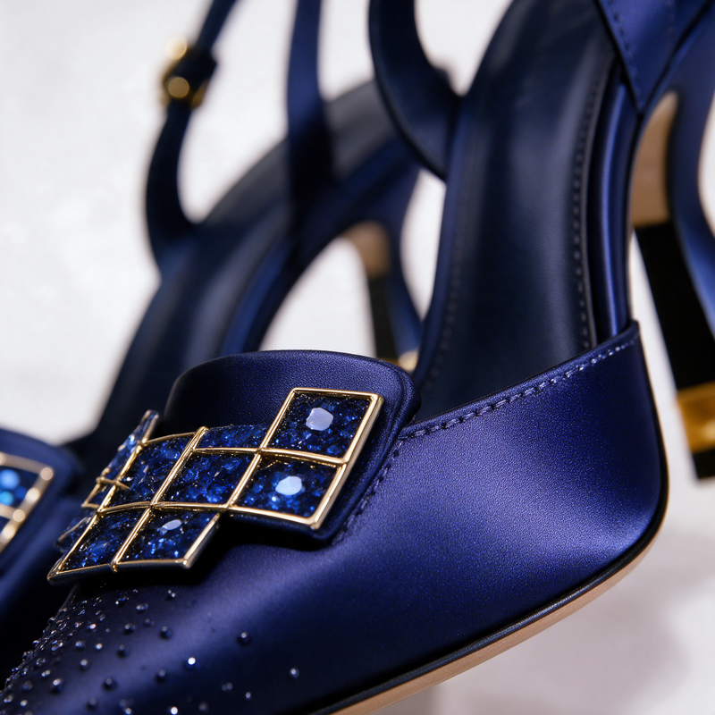 Vivienne Jewelled Slingback Heels