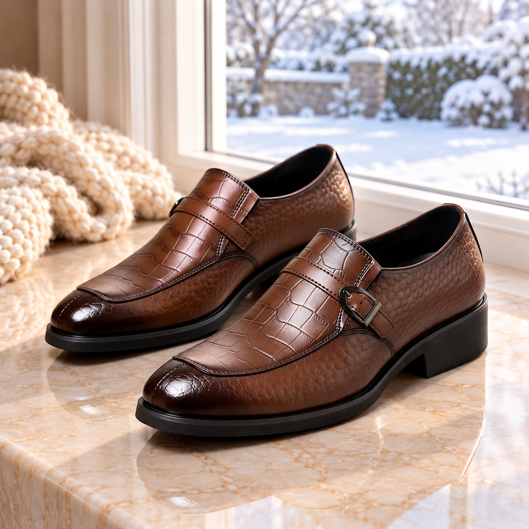 Carlton Croc Buckle Loafers