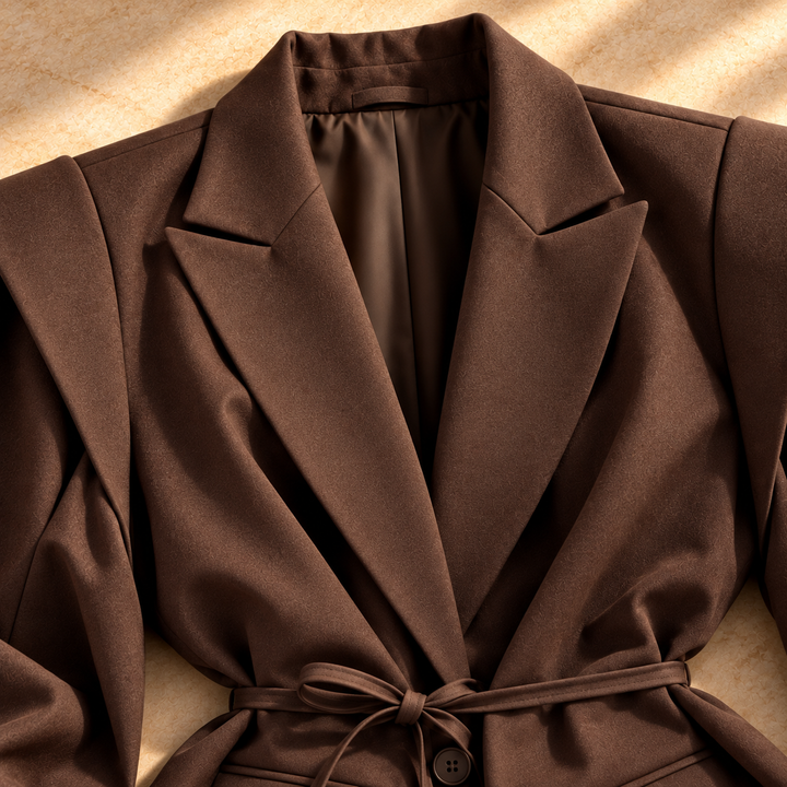 Madison Layered-Shoulder Blazer
