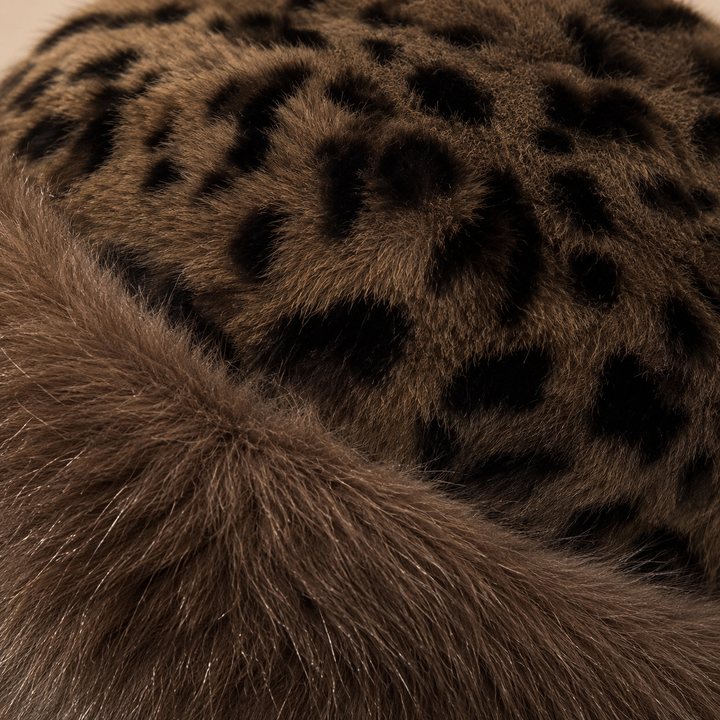 Cleo Leopard Fur Hat