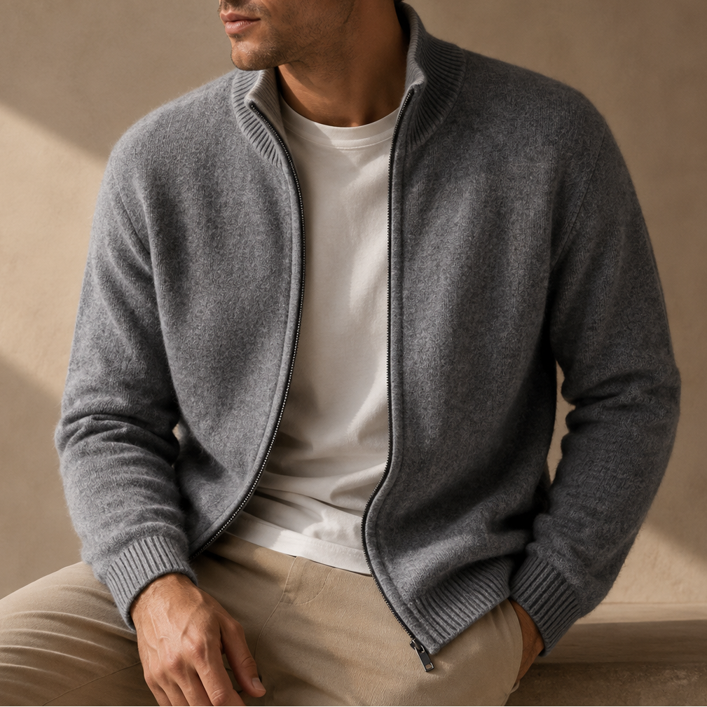Jacob Brushed Knit Zip