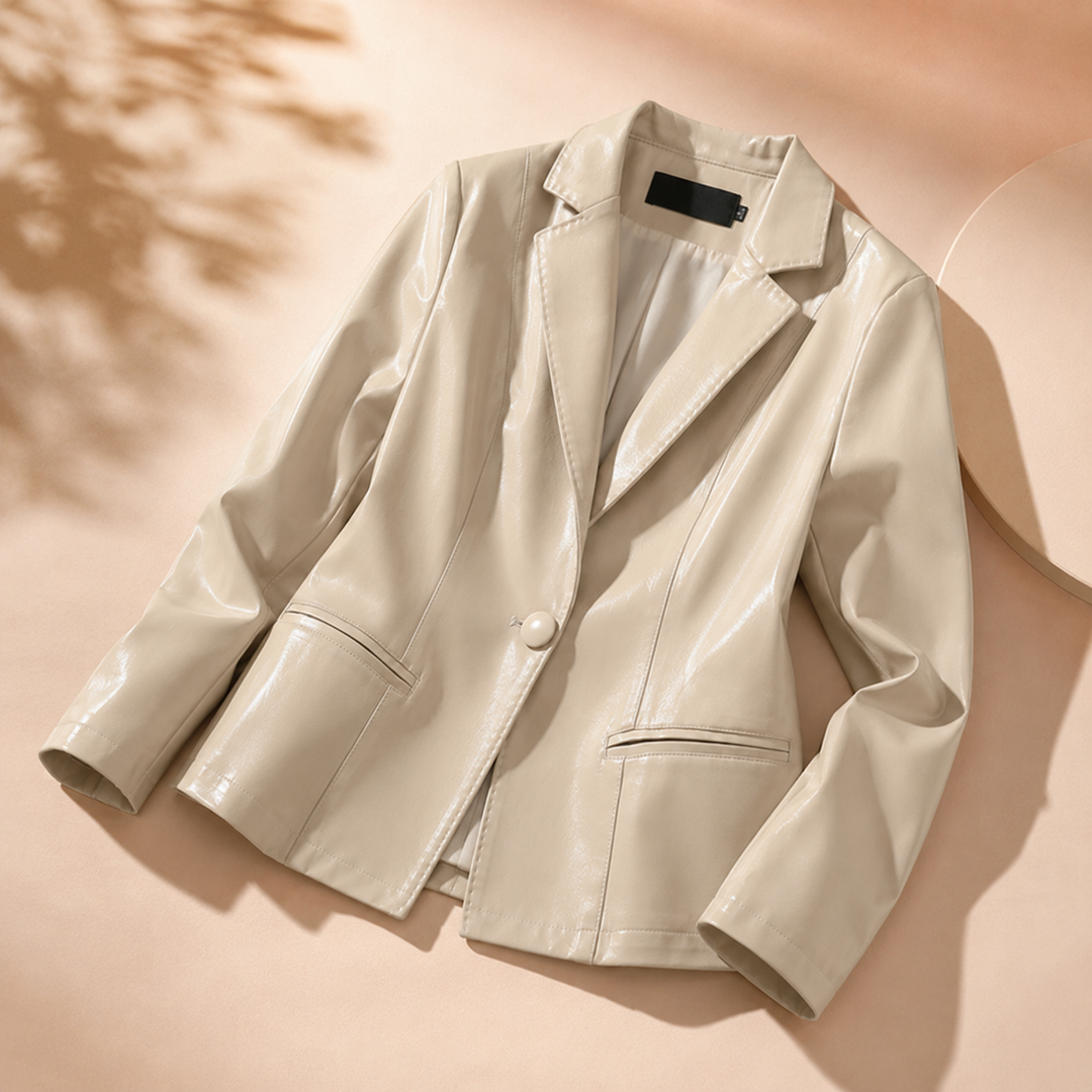 Harper Lambskin Leather Blazer