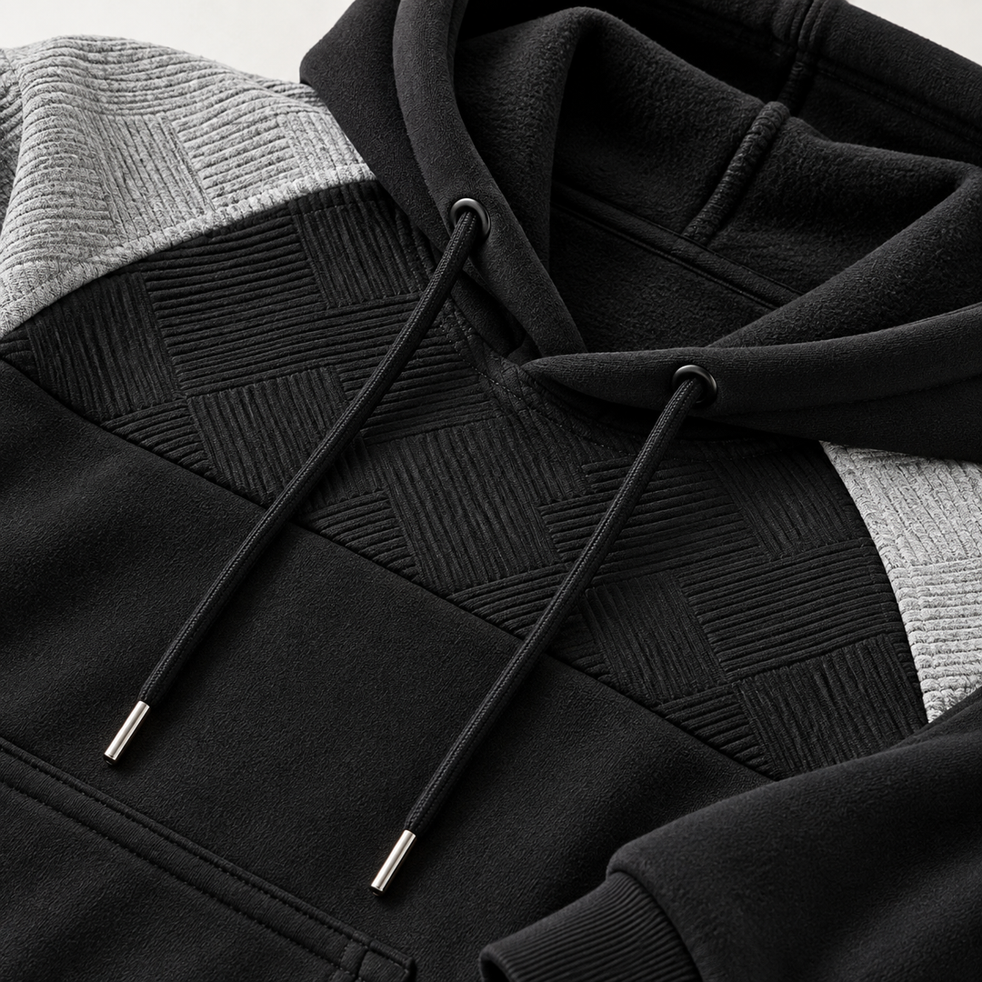 Hudson Panel Fleece Hoodie