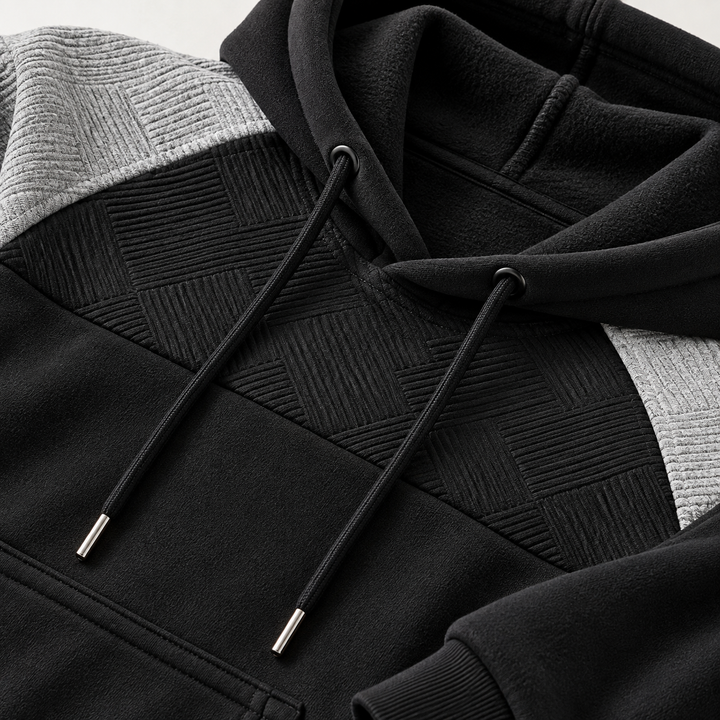 Hudson Panel Fleece Hoodie