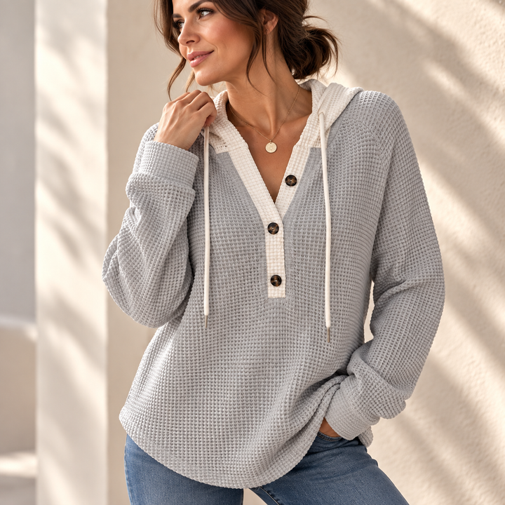 Jesse Bell Waffle Henley