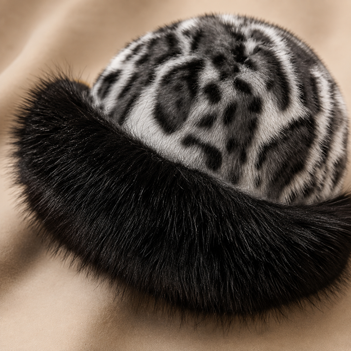 Cleo Leopard Fur Hat