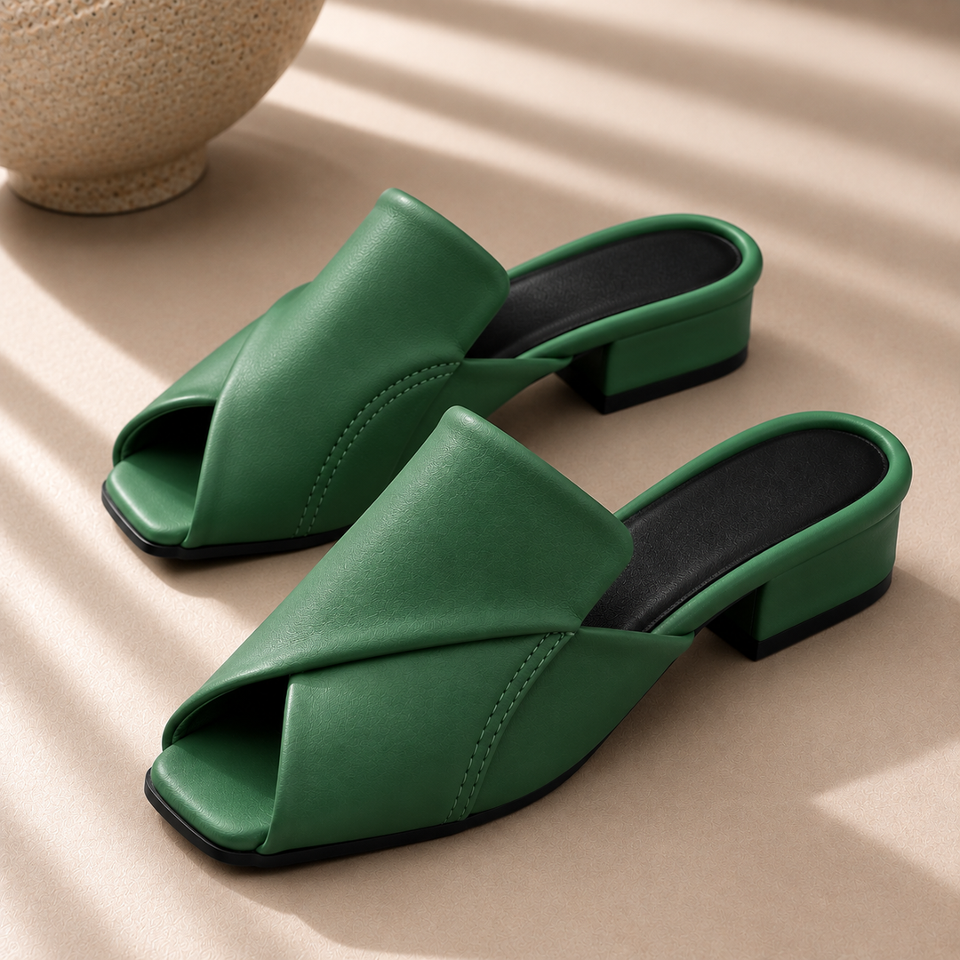 Carmel Peep Toe Mules