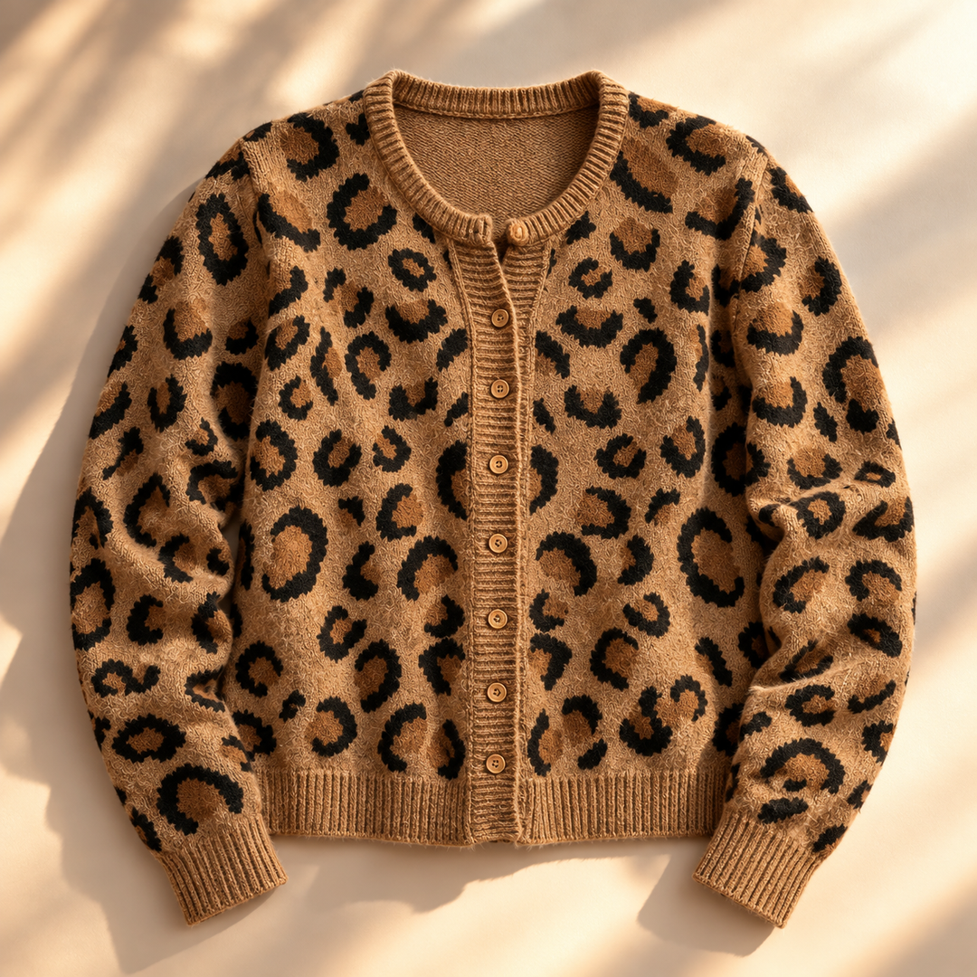 Savanna Leopard Knit Cardigan
