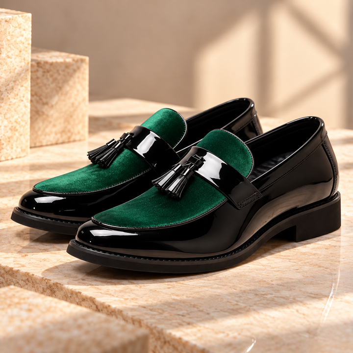 Sterling Velvet Tassel Loafers